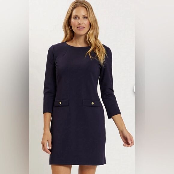 JUDE CONNALLY Sabine Dress in Charcoal Gray, Size L - Picture 9 of 9